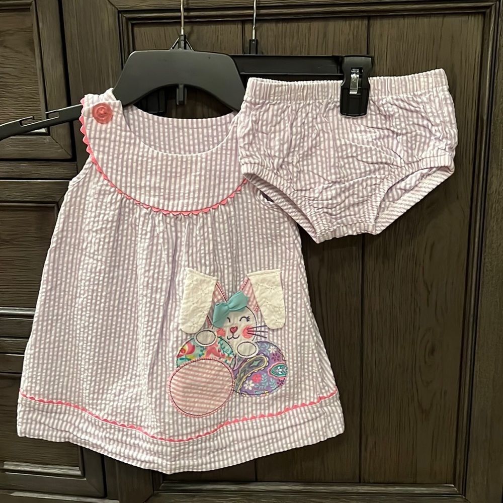 Nursery Rhyme Easter dress w/bloomers, 18mo, NWOT